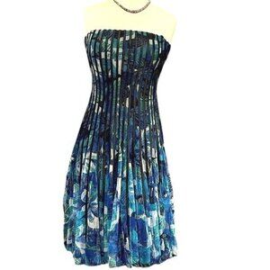 JS Collections Size 8 Blue Sleeveless Dress